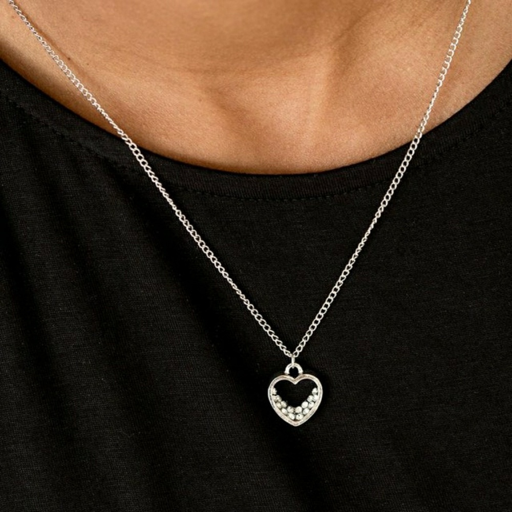 2 for $13 Silver Heart Necklace